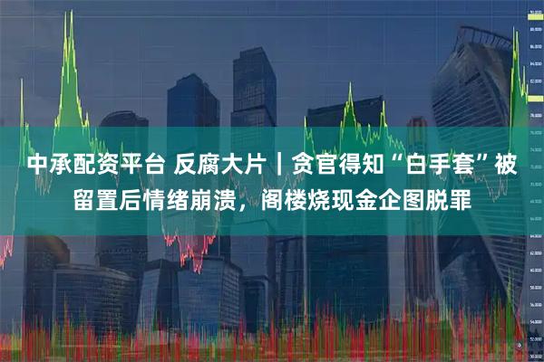 中承配资平台 反腐大片｜贪官得知“白手套”被留置后情绪崩溃，阁楼烧现金企图脱罪