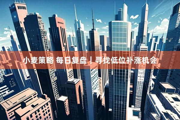小麦策略 每日复盘｜寻找低位补涨机会